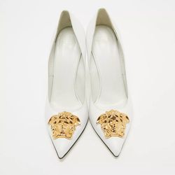 Versace Heels White And Gold 37 