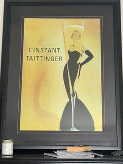 Framed L’Instant Taittinger Champagne Campaign