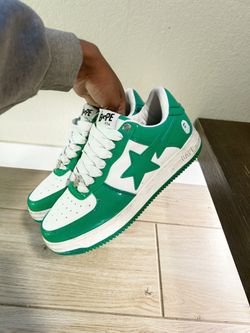 Green Bape Bapesta Forces Sneaker