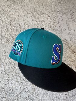 Seattle Mariners 35th Anniversary Ken Griffey Side Patch New Era Fitted Hat