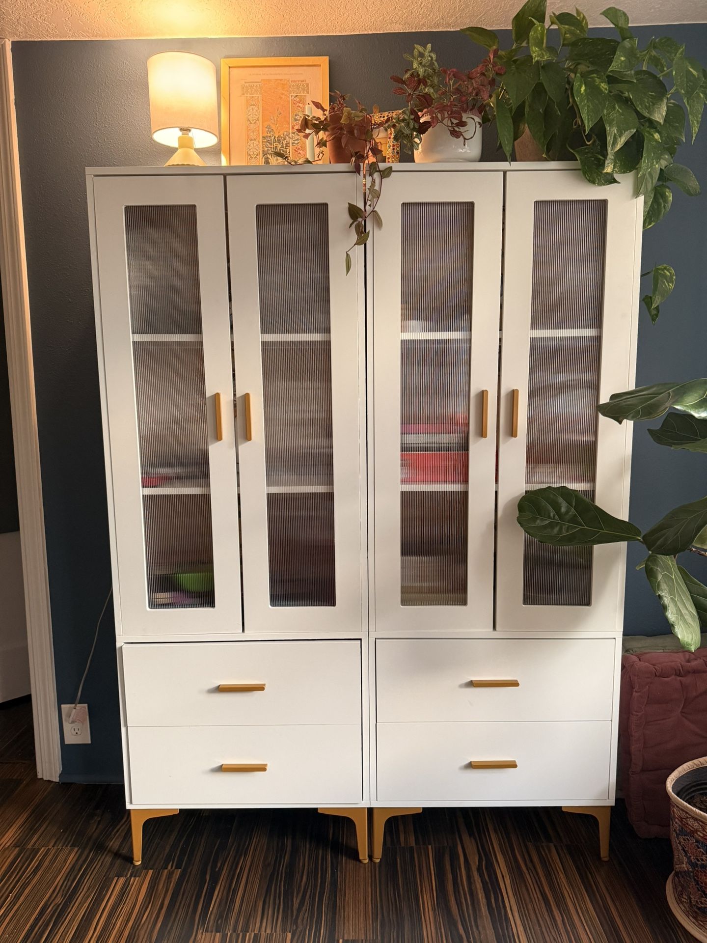 Double Book Case With Lights 