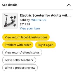 Adult Werhy Electric scooter 