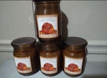 Set of 4 Ashland Pecan Caramel Glass Jar 16.4 Ounce Candles