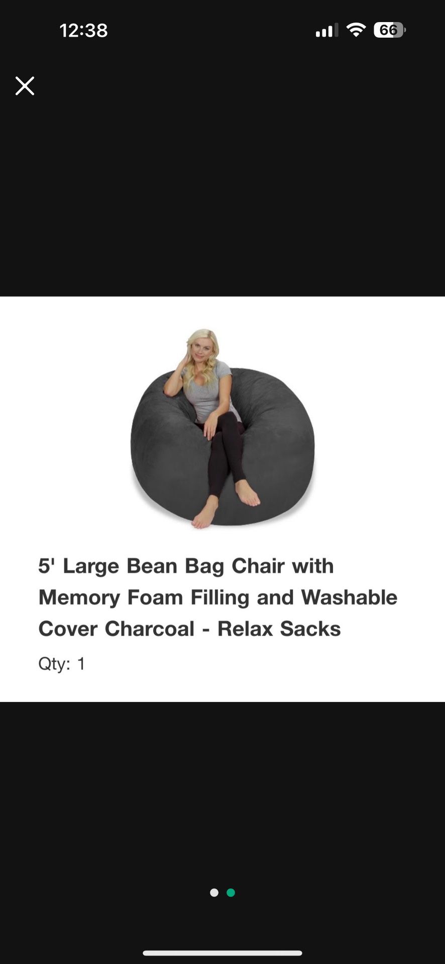 FLASH SALE: 5ft bean bag