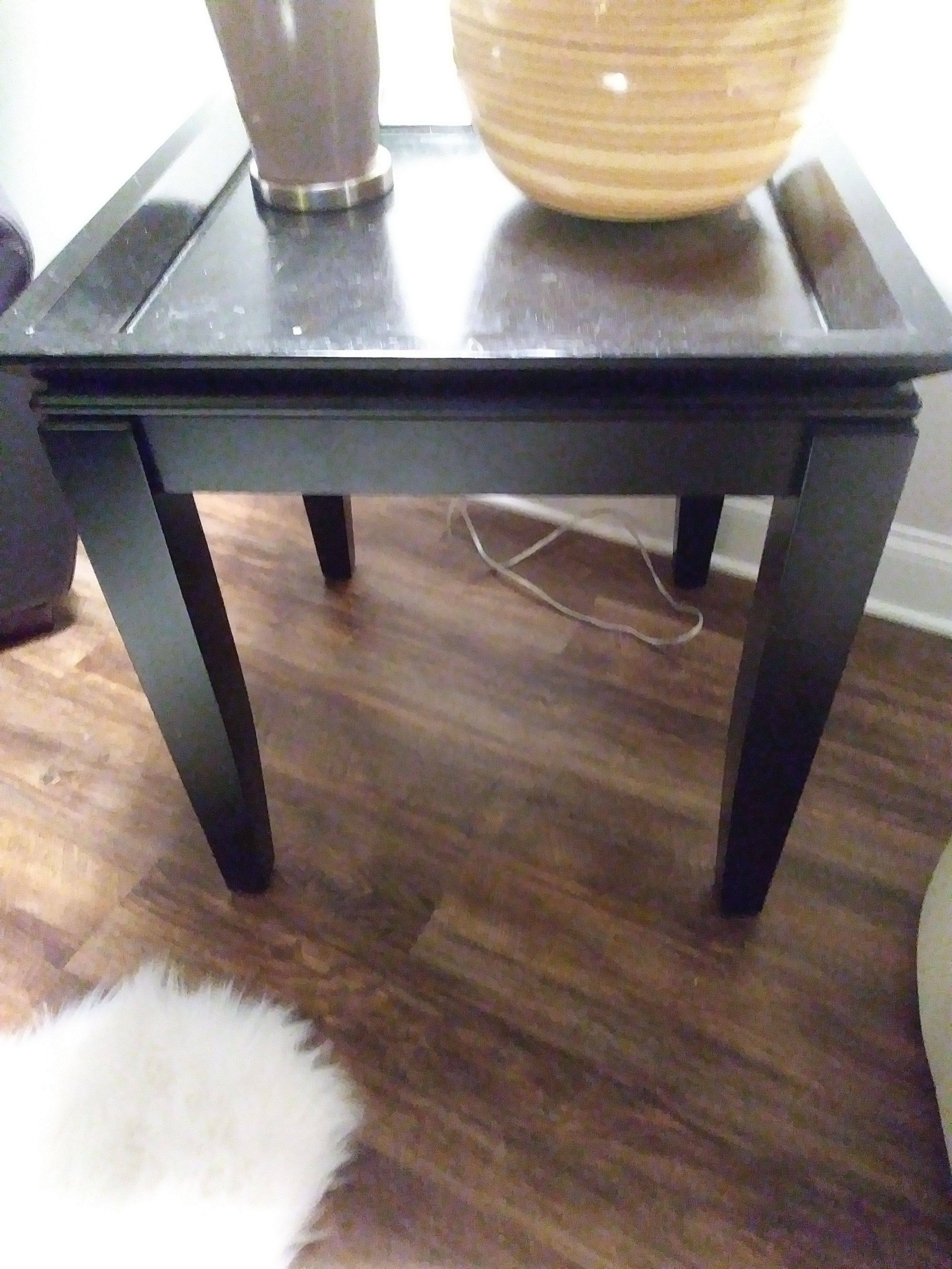 Black end table