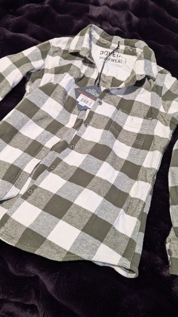 NEW Dovetail Flannel Button Up W/Tags