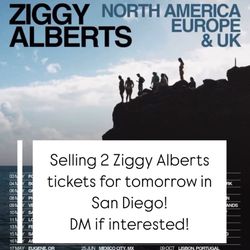 2 Ziggy Alberts Tickets San Diego, CA May 10
