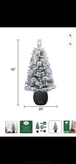 4 ft frosted Christmas Tree
