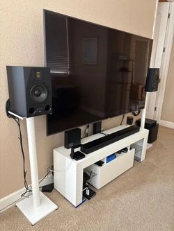 Moving Sale: White Entertainment Center