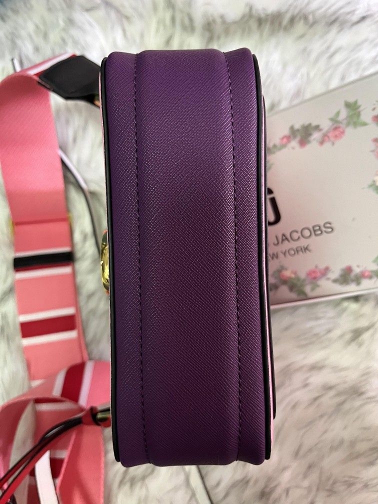 Marc Jacobs Snapshot Crossbody Camera Bag Rose Multi 100% New