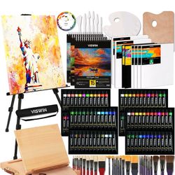 Brand New VISWIN All-in-One Art Painting Kit w/ Easel – Complete Set