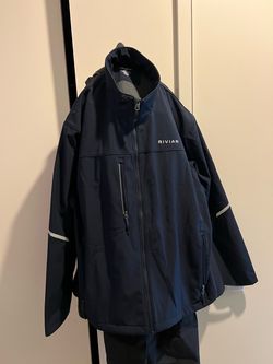 RIVIAN Navy Zip-Up Jacket Size XL Unisex GENTLY USED