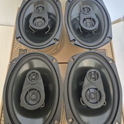 POWERBASS 2 PAIRS 6×9 3 WAY 210 WATTS CAR SPEAKER