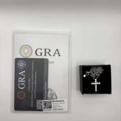 VVS1 Iced Out Moissanite Cross