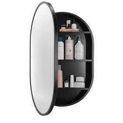 New Movo 21 Inch x 31Inch Oval Medicine Cabinet Mirror Bathroom Wall Storage Cabinet Mirror Surface