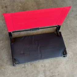 Red Stadium Seat With Cushion