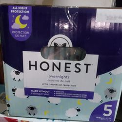Honest Size 5  Overnight Diaper. 