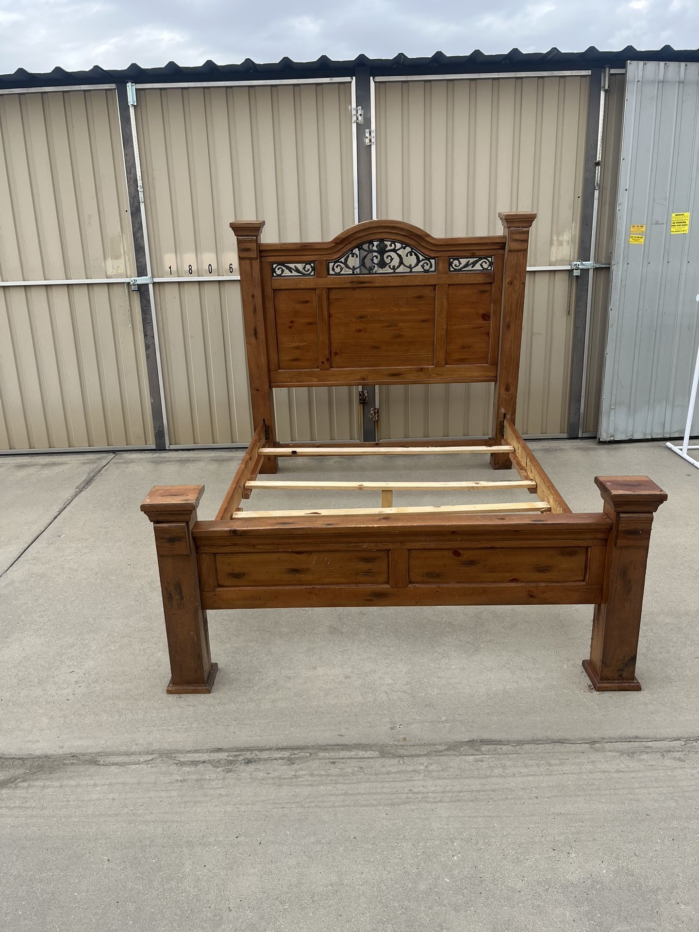 queen head board and foot board.