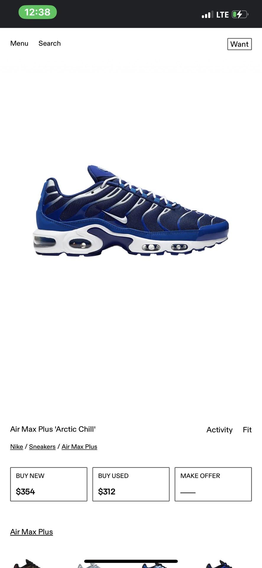 Nike Sneaker Nike Air Max Plus Arctic Nike Air Max Plus Arctic Chill