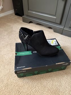 Black Booties with Memory Foam