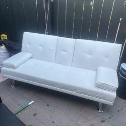 White Leather Couch