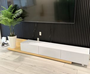 TV Stand with Sliding Base