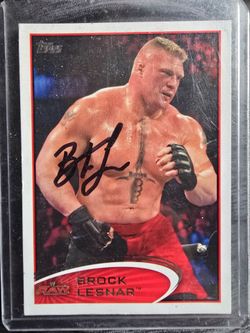 Brock Lesnar autograph