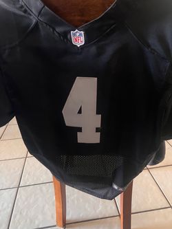 NFL Black Football Jersey Number 4 Carr