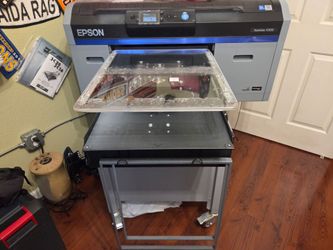 DTG / DTF FULL PRINTING SET UP!  EPSON F2100, HEAT PRESS & PRE-TREAT MACHINE