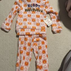Girls 4 T Happy Halloween Fleece Outfit 2 Piece Maddie & Michelle 