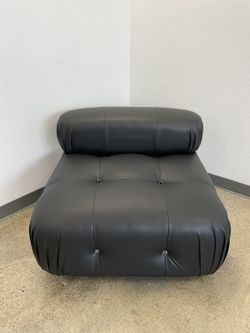 Bellini Style Sofa Single - Black 