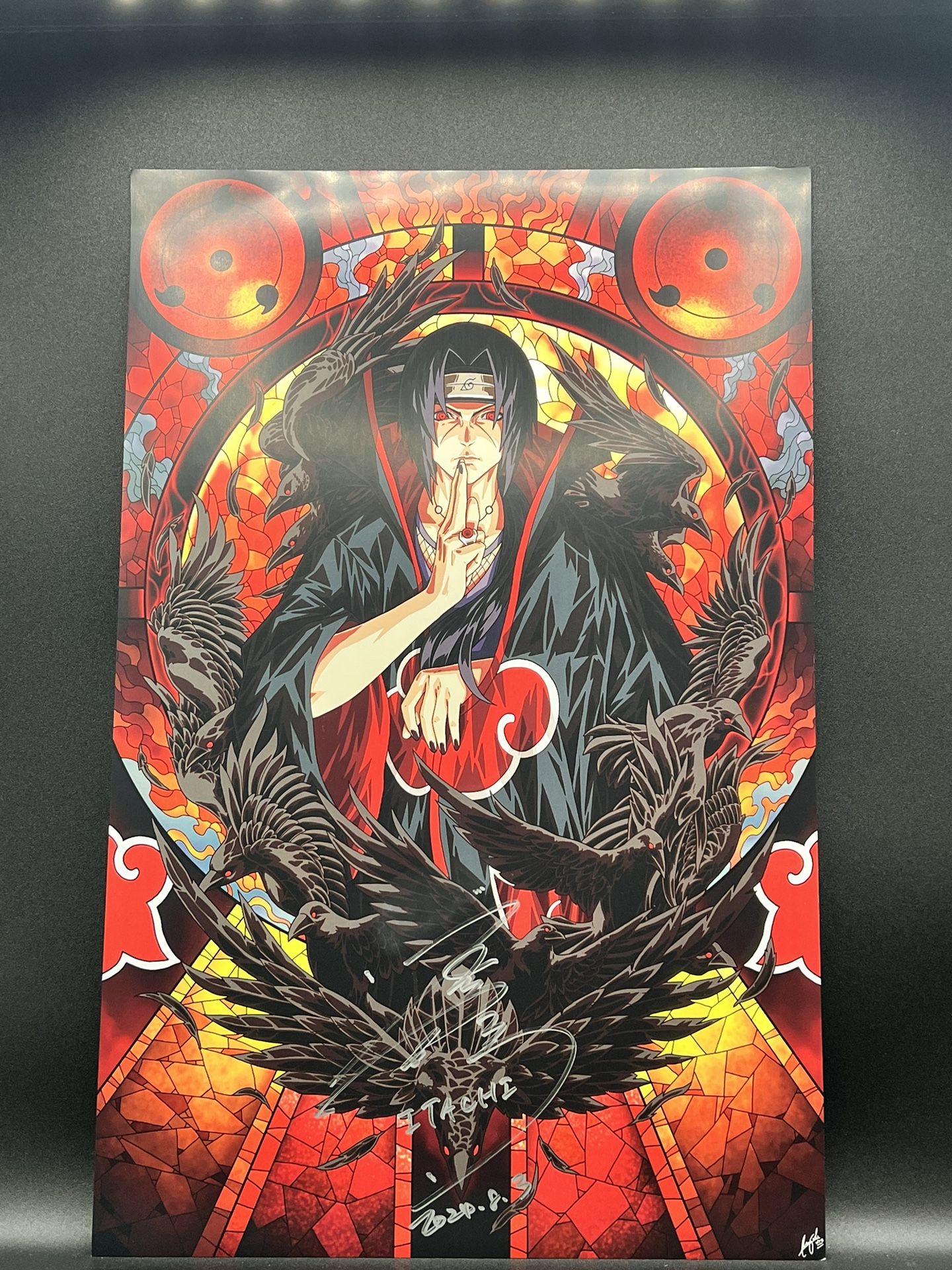 Itachi With Crows Posters Signed By Hideo Ishikawa
