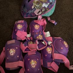 Girls Helmet and guards