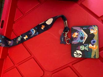 Stitch Loungefly lanyard & card holder
