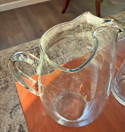 Clear Glass Pitcher