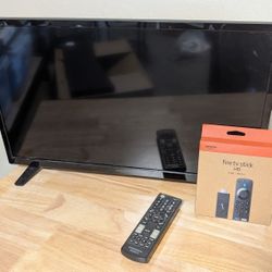 27" LCD Insignia With Fire Stick 4K 