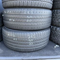 Pair Of 2 Used Michelin 245/50/R20 