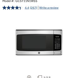 GE 1.1 Cu. Ft. Stainless Steel Countertop Microwave Oven