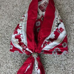 Edelweiss Scarf With Matching Clip