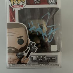 WWE Signed Triple H Funko Pop With COA