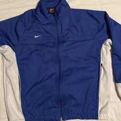 VTG 1980's Nike Team Mens  Track Jacket Blue White SIZE M