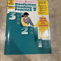 Non-fiction reading practice Second Grade Skills teacher book manual, unused