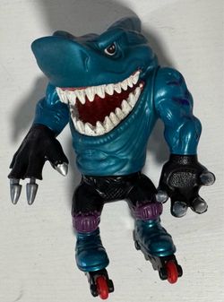 Vintage 1994 Street Sharks Rollerblade Ripster Action Figure Street Wise Designs