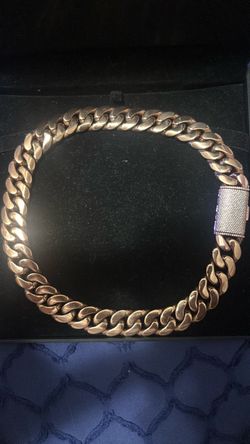 Rose cold Cuban link