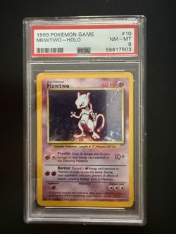 1999 MEWTWO- HOLO PSA 8