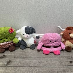 Set Of 4 Stuffed Animals Brand New 