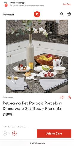 Petorama Dinnerware Set - Frenchie