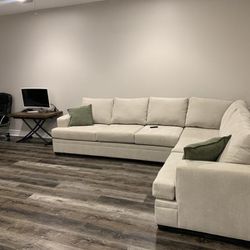 Beige Sectional Couch Like New Delivery Available 
