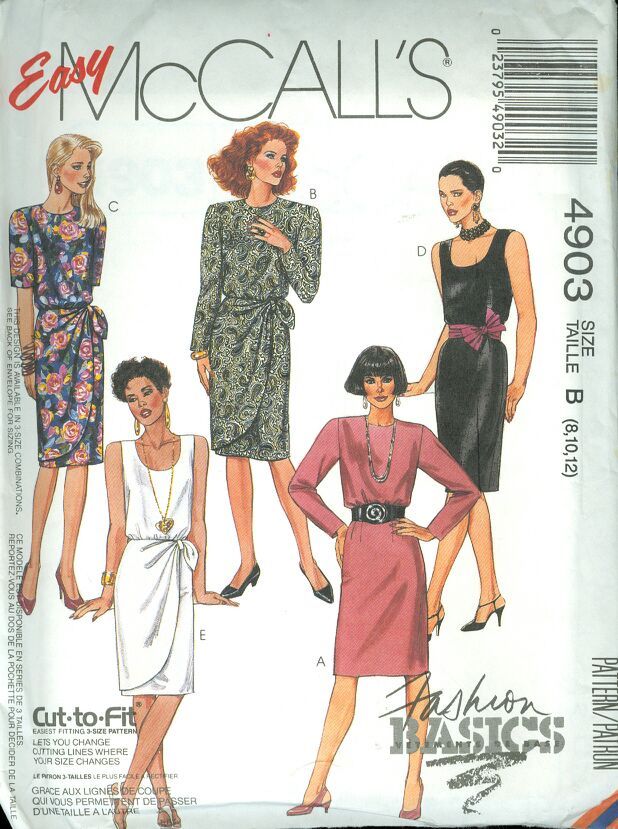 McCall's Dress Pattern Size 8/10/12