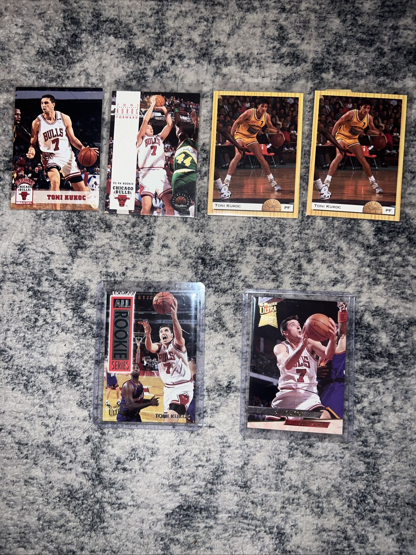 Toni Kukoc 6 Lot Various Years